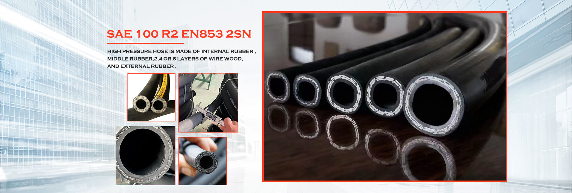 qualité tuyau hydraulique à haute pression usine